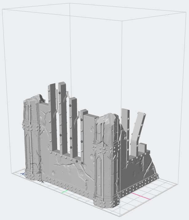 Building ruins - Terrain for tabletop wargaming - 3D Printed