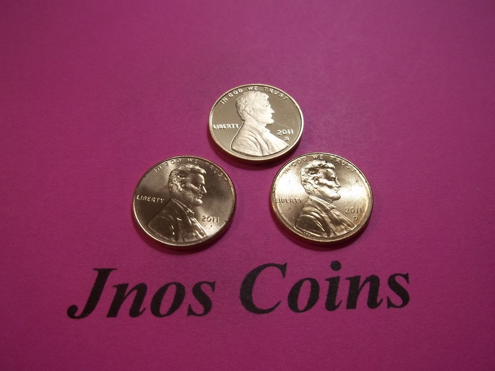 2011 S, P, D Proof Gem Lincoln Shield Set