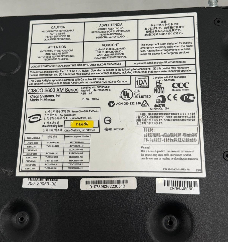 Cisco Systems 2600 Series Modular Access Router