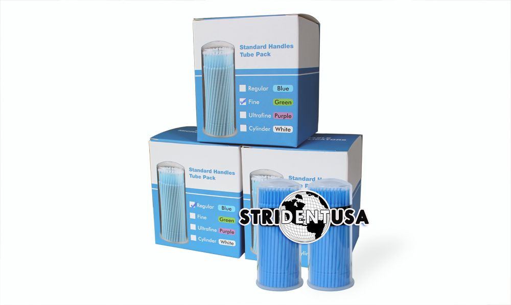 Disposable Micro Applicators Microbrush Green Fine 100 pieces