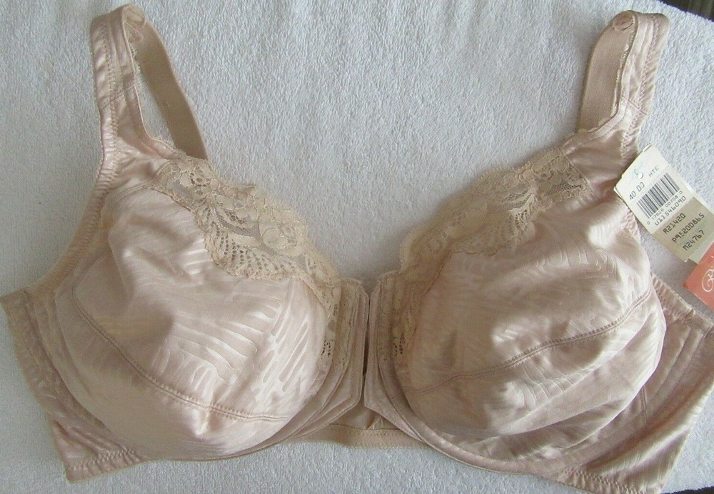 Lilyette Right Support Style 865 Front Closure Underwire Bra Super Support VTG
