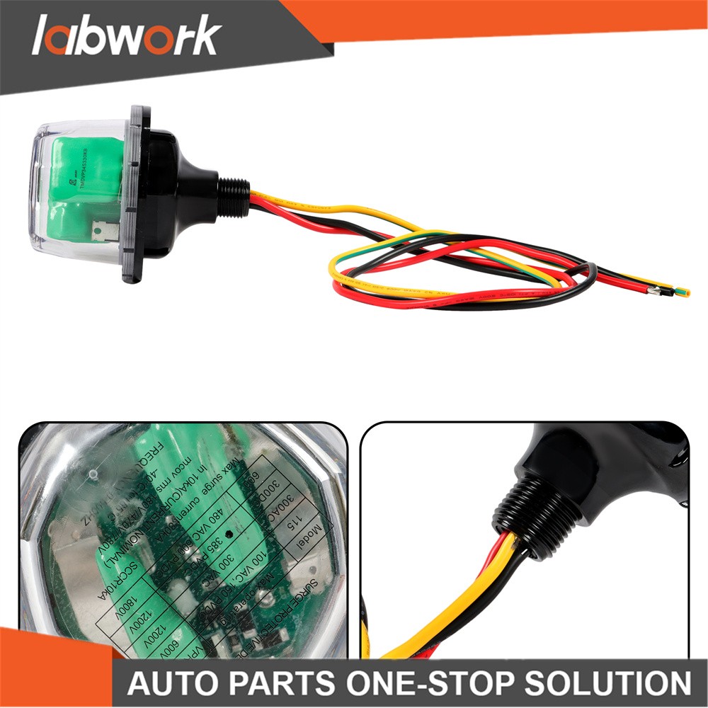 Labwork Solar Surge Protector Device 300VDC Lighting and Surge Arrestor Green