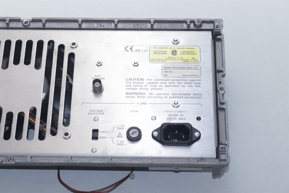Hp Agilent 4278A Capacitance Meter 1kHz / 1MHz Back Panel