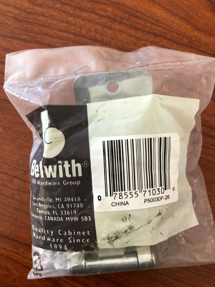 BELWITH, P50030F-26 (PAIR) CHROME OFFSET HINGES