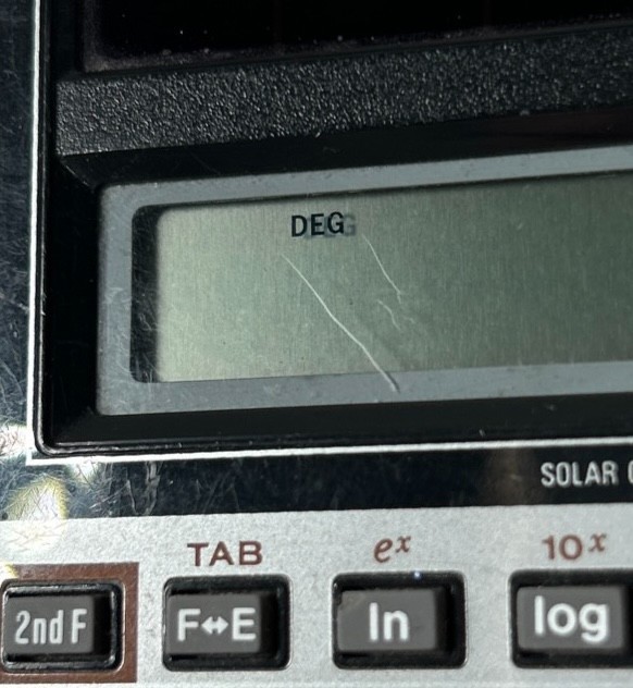 Sharp EL-520 Solar-Powered Calculator - WORKING - VINTAGE