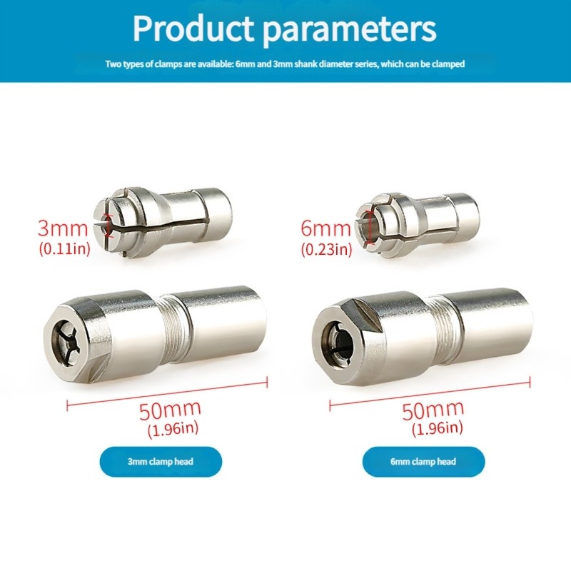 Chuck Adapter For 100 Type Angle Grinder 3mm And 6mm Tool Conversion Adapter