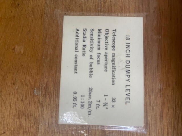 Vintage Lietz Engineer Survey Level Scope Transit