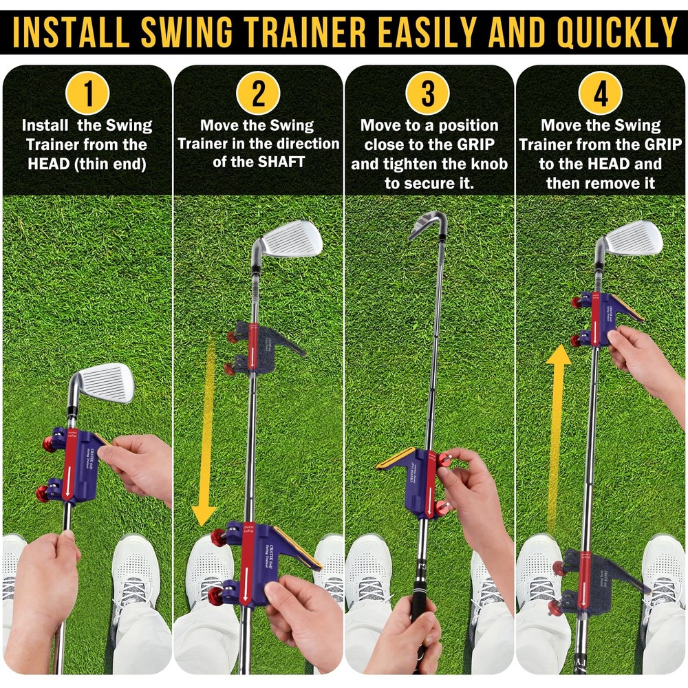 Golf Swing Trainer Swing Training Aid Direction Guides Improve Swing Accuracy