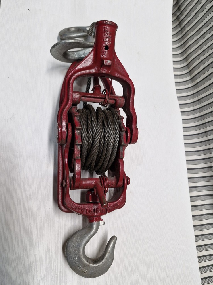 2 ton Wyeth-Scott More Power Puller Wire Cable, With Double Line