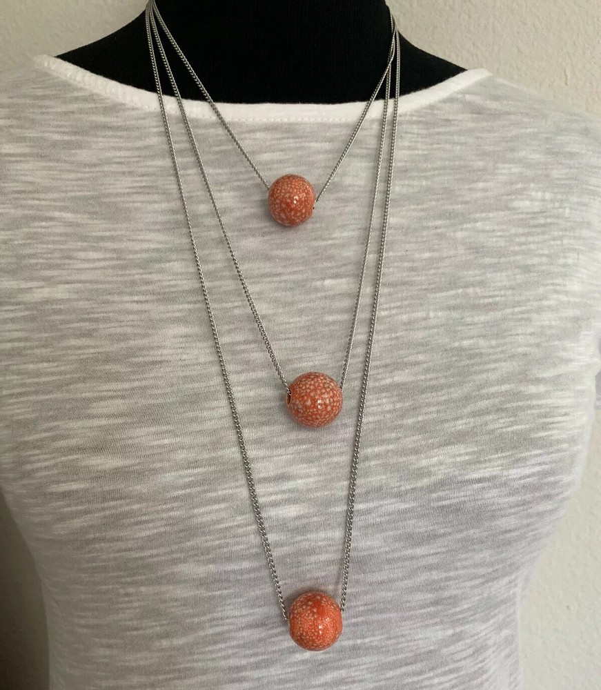 Three strings long Necklace
