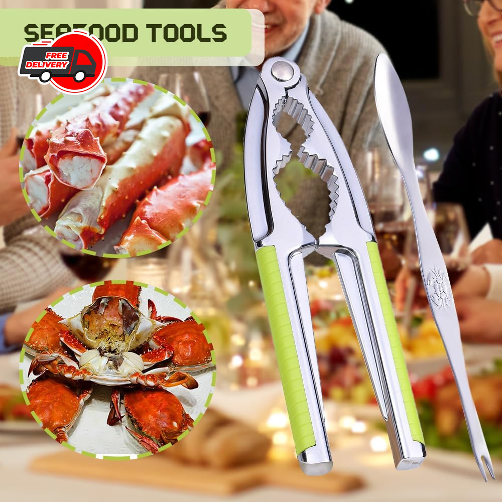 Nut Cracker, Nutcracker, Seafood Tools, Walnut Cracker for All Nuts, Heavy Duty