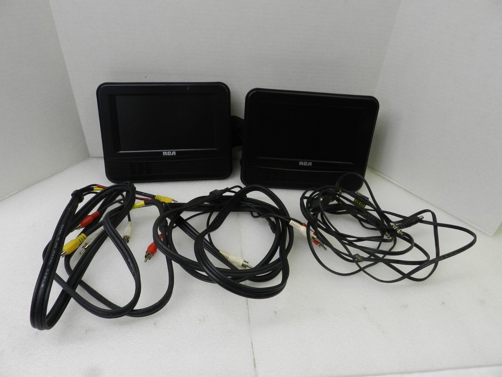 RCA DRC69705E Portable Car 2 Monitors And Cables