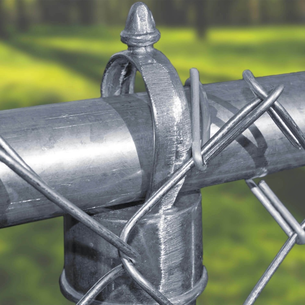 allFENZ 1-5/8 in. Chain Link Fence Loop/Eye Tops (Aluminum) (2 Pack)
