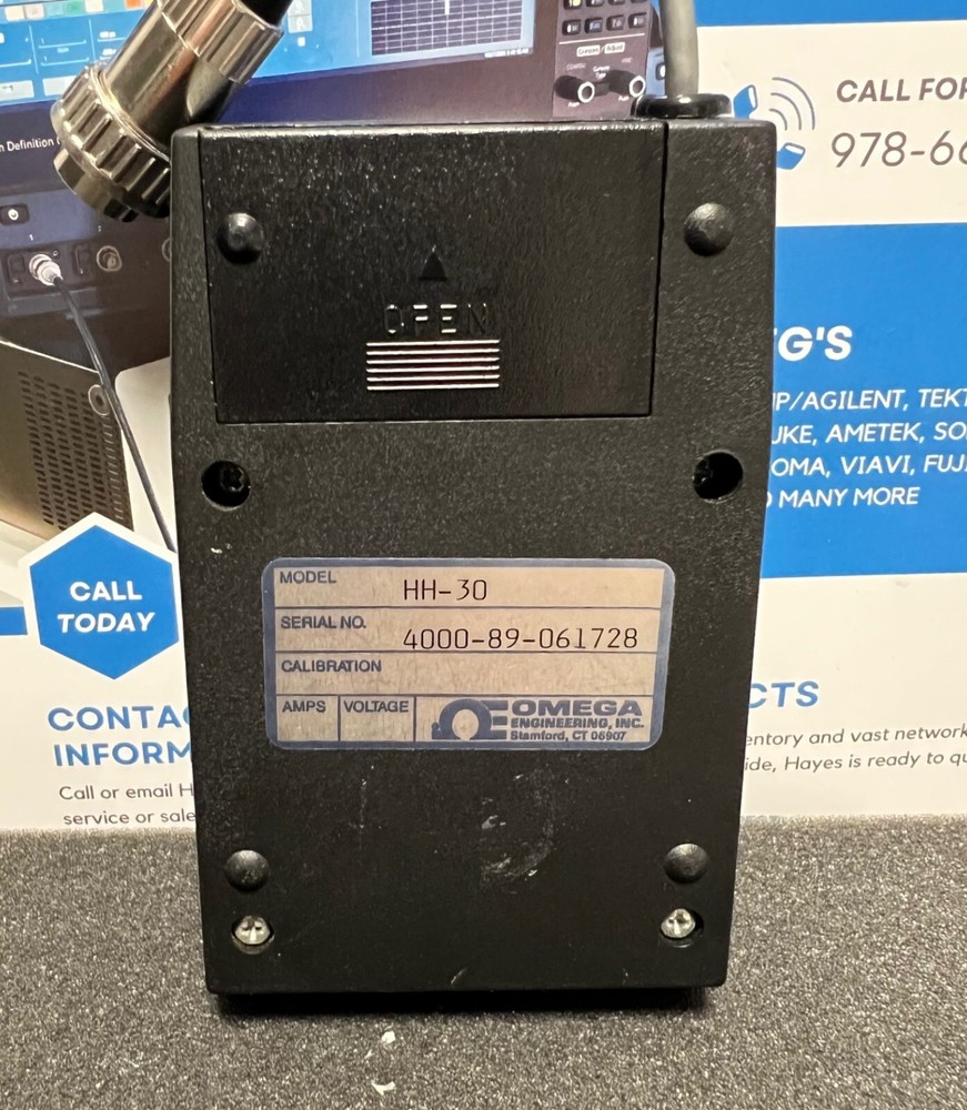 OMEGA Engineering HH-30 Handheld Digital Rotating Vane Anemometer, Complete!!