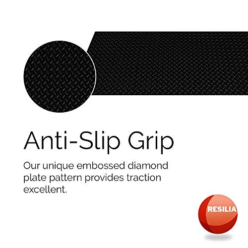 Heavy Duty Garage Floor Runner & Protector Mat - Slip Resistant Diamond Plate