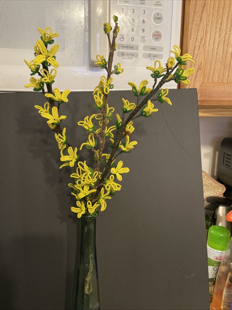 Glass Beaded Forsythias
