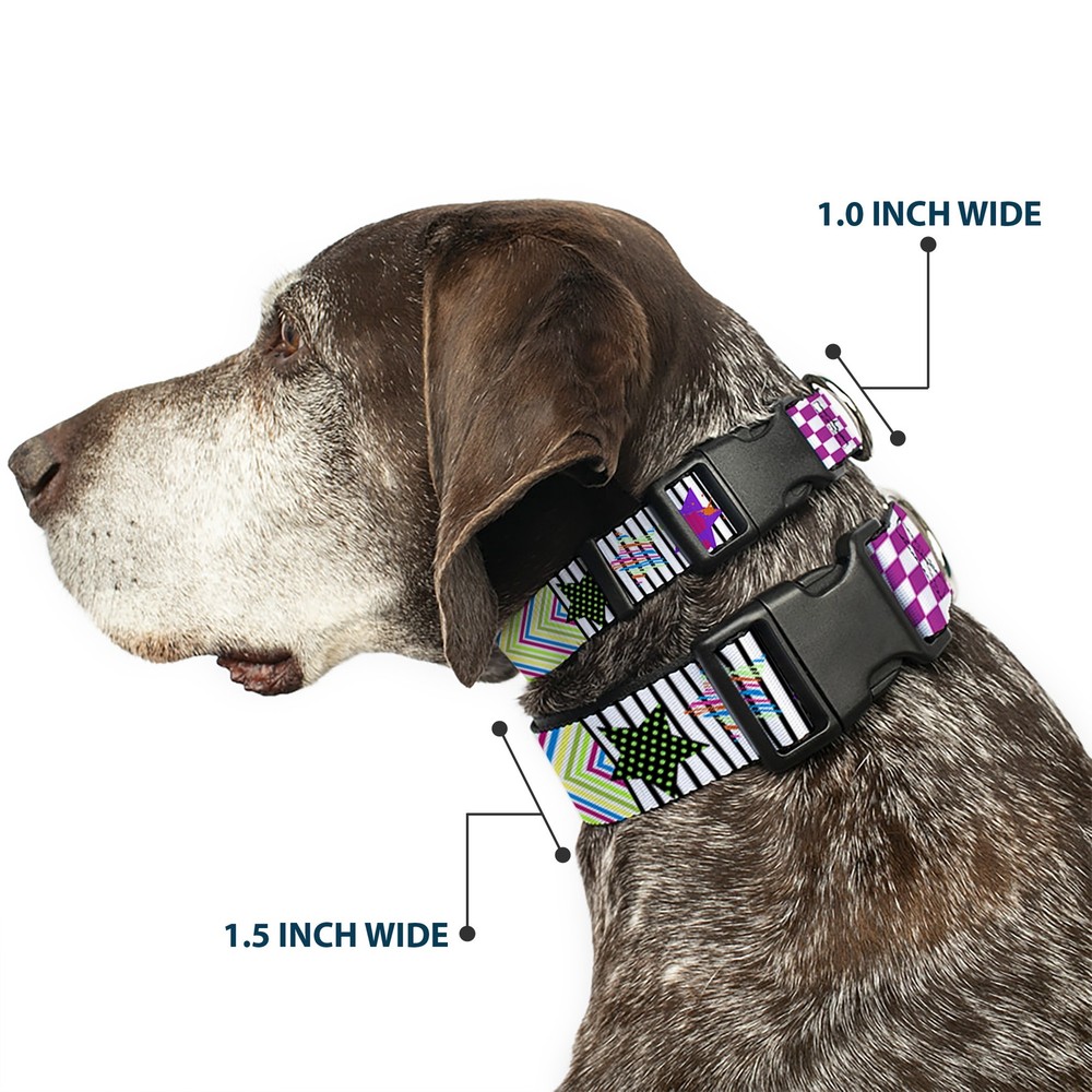 Plastic Clip Collar Icons & Patterns 2 Small 9.5-13"