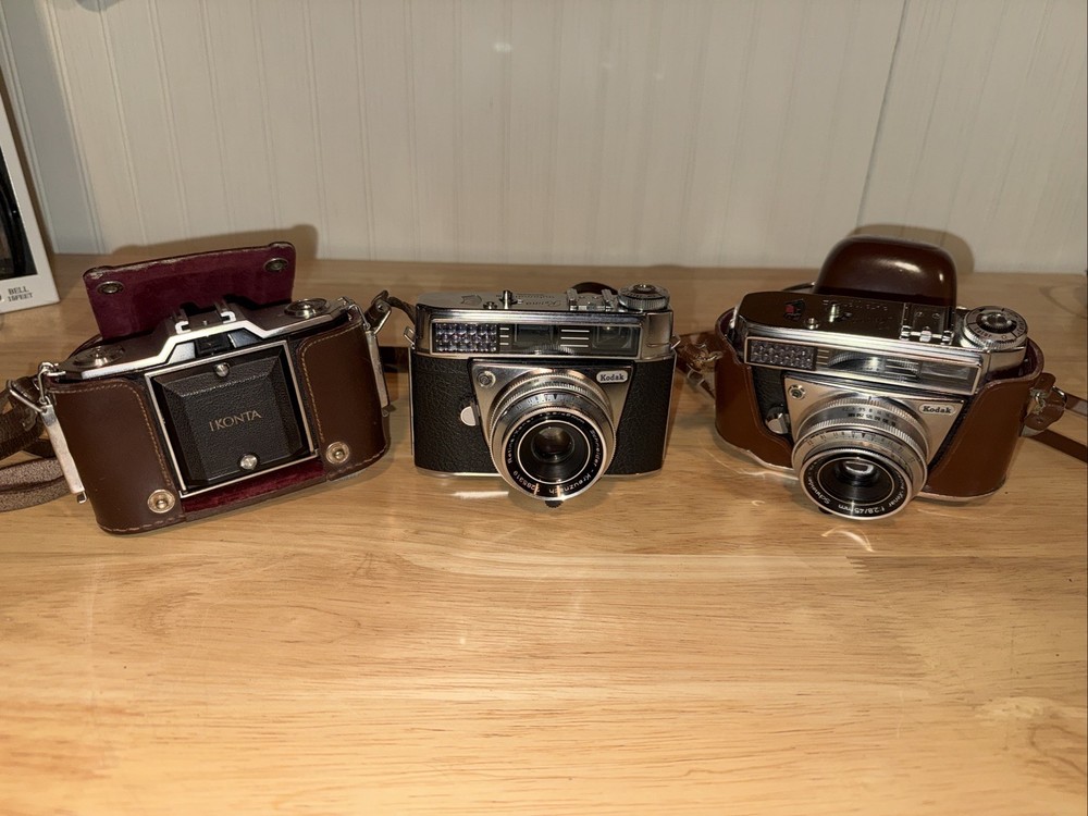Camera Bundle, (2) Kodak Retina Automatic III, Ikonta Pronto