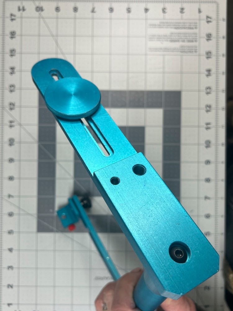 Siegelite Stratos M3RT Adjustable Anodized Blue Flash Bracket - Rare