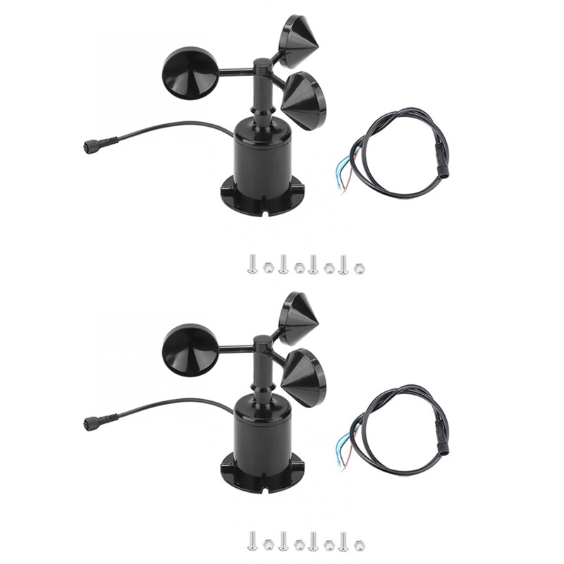 4X 0-70M/S Wind Speed Sensor Environment Output Pulse Type Three Q8M3-