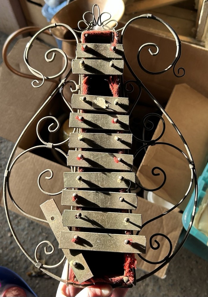 Vintage Wrought Iron Xylophone