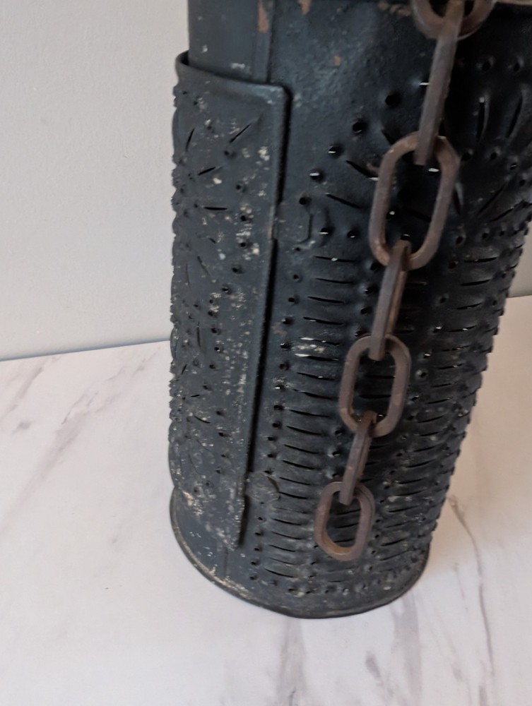 Primitive Punched Tin Lantern