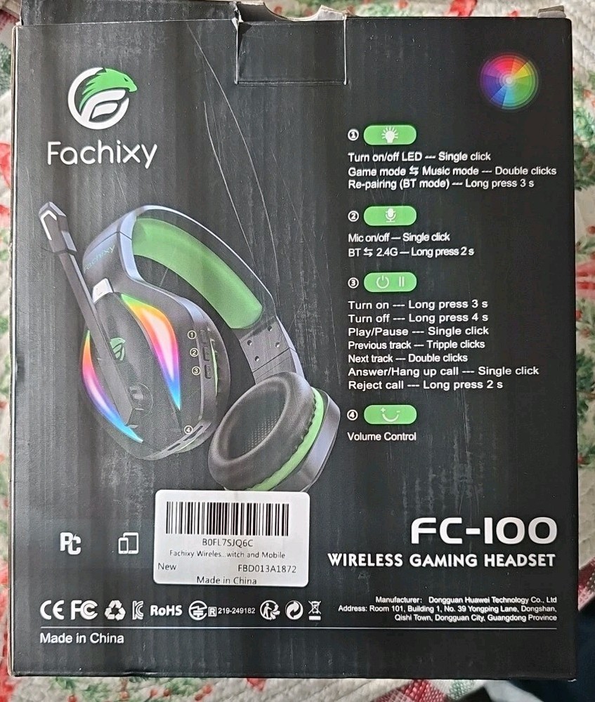 Fachixy FC100 Wireless Gaming Headset