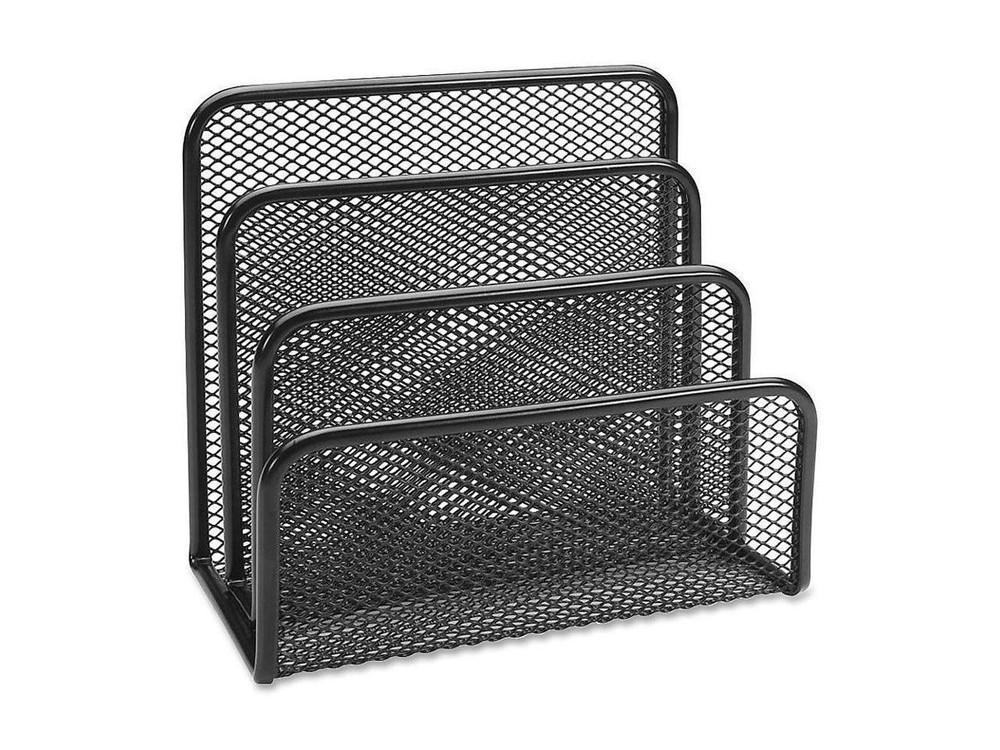 Lorell Vertical Sorter 5-5/8"x3-1/8"x5-1/4" Black Mesh 84153