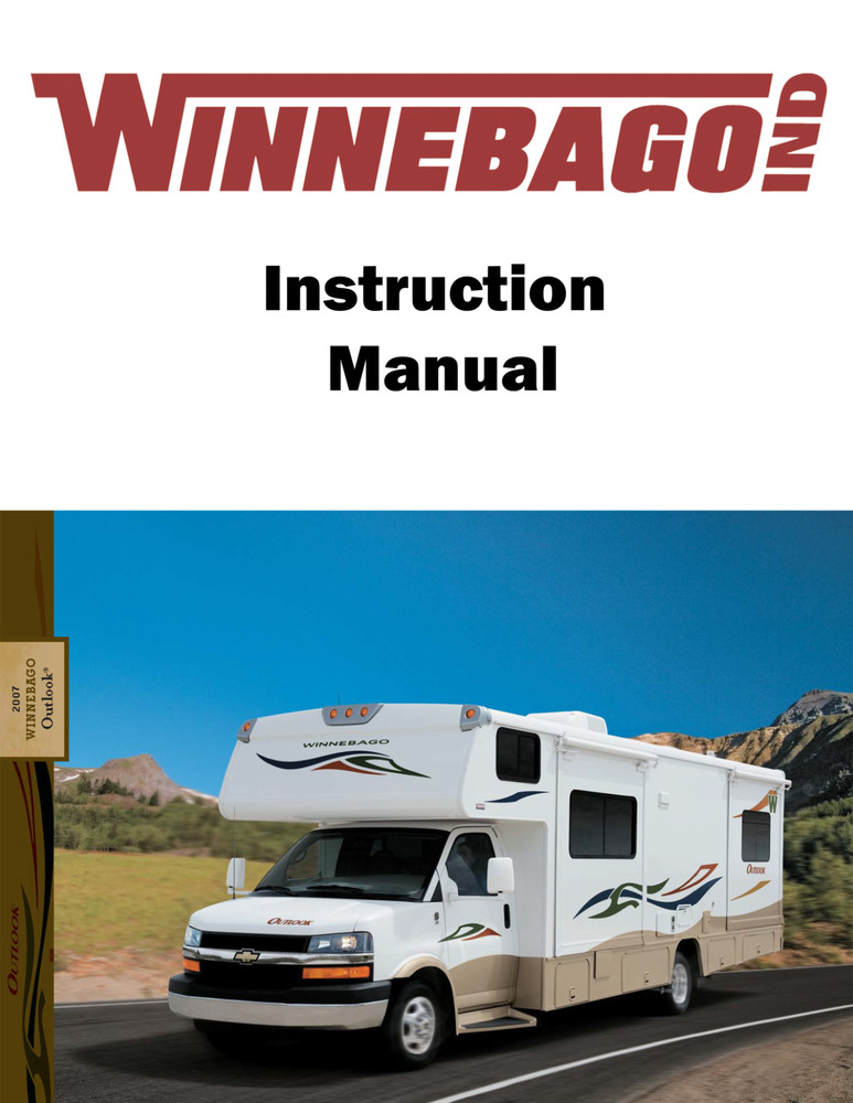 2007 Winnebago Outlook Home Owners Operation Manual User Guide Coil Bound