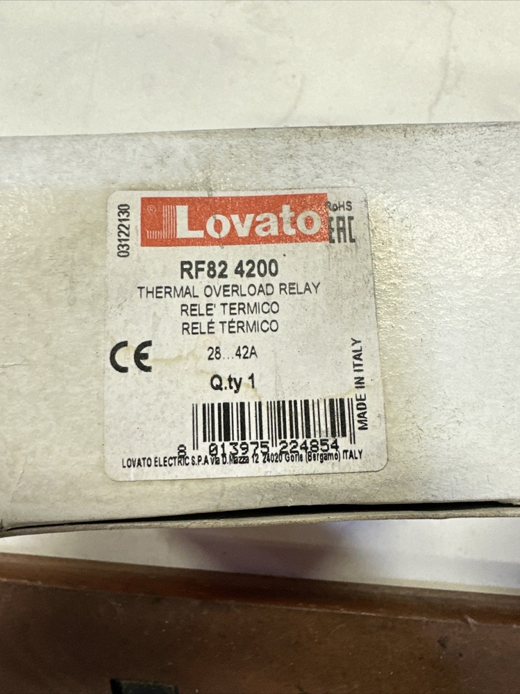 Lovato, Thermal Overload Relay 28 - 42A, RF824200