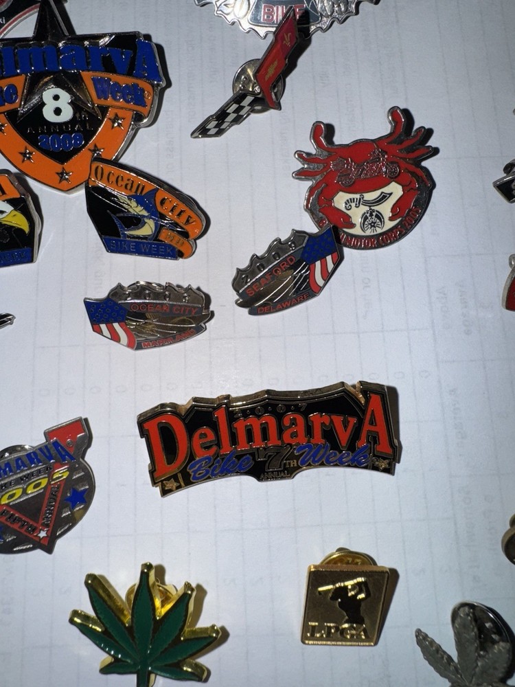 High Quality Vintage Motorcycle Biker Pins Set
