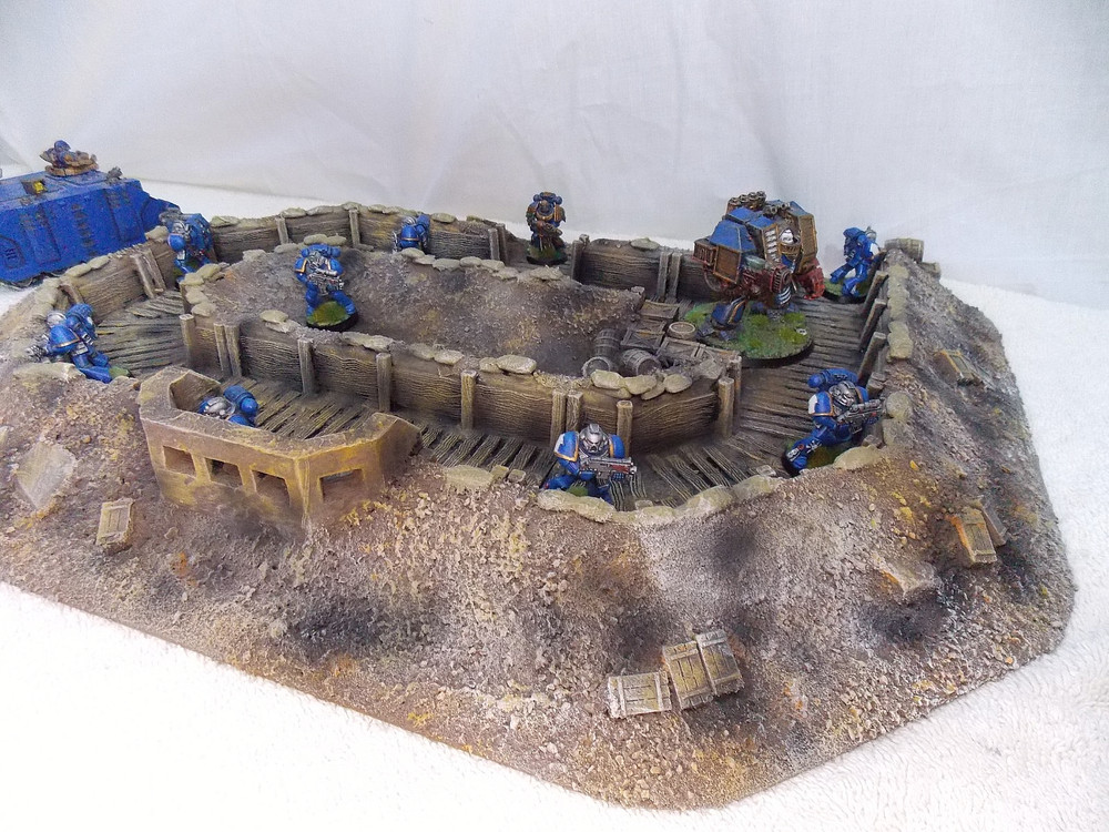 WARGAMING TERRAIN PAINTED ADVANCE ORDERS TRENCH SYSTEM