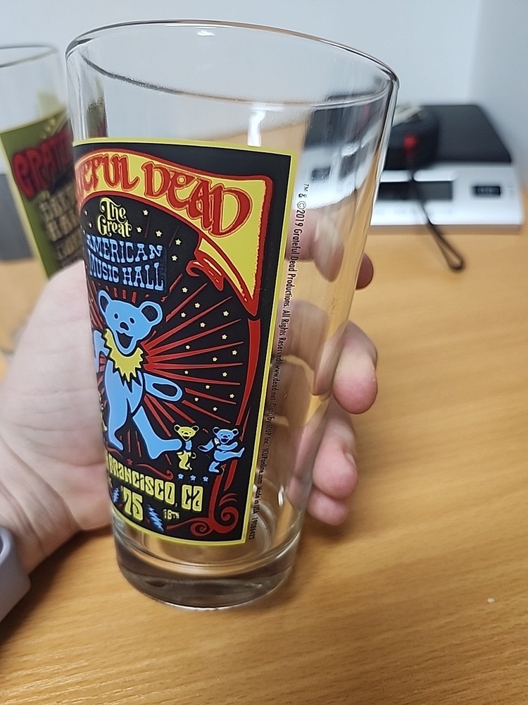 (4) 2019 Grateful Dead Glasses Pint