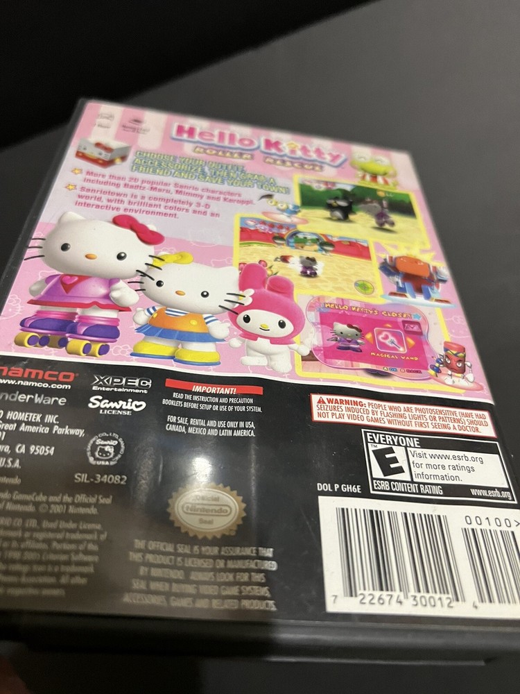 **NO GAME** Hello Kitty Roller Rescue Nintendo GameCube Original Authentic Case