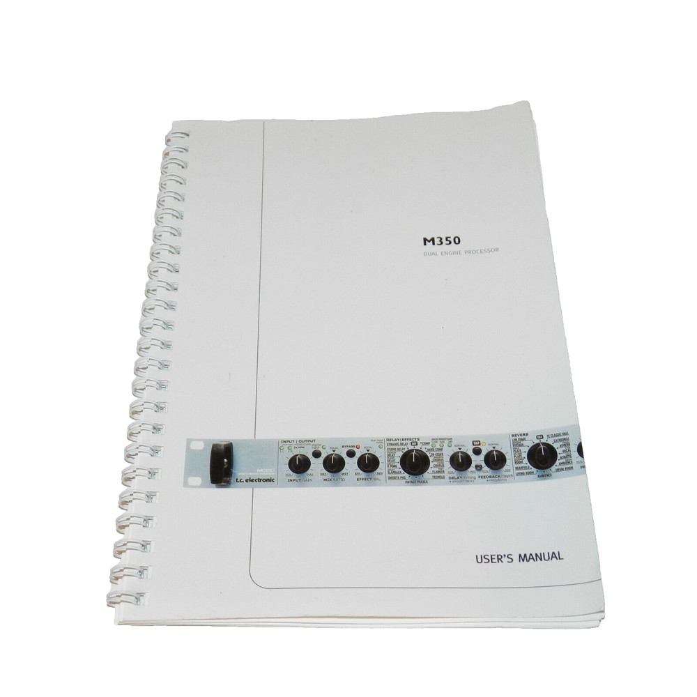 Manual Electronic M350 Vocal Reverb Effect Dual Engine Digital Effect Processor