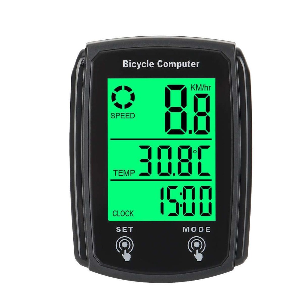 Bike Bicycle Speedometer Cycle Digital Odometer Computer Waterproof LCD Wired US
