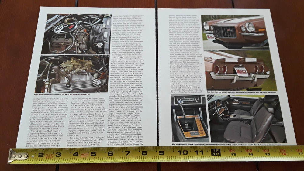 1970 1/2 CAMARO Z28 RS ORIGINAL 2006 ARTICLE