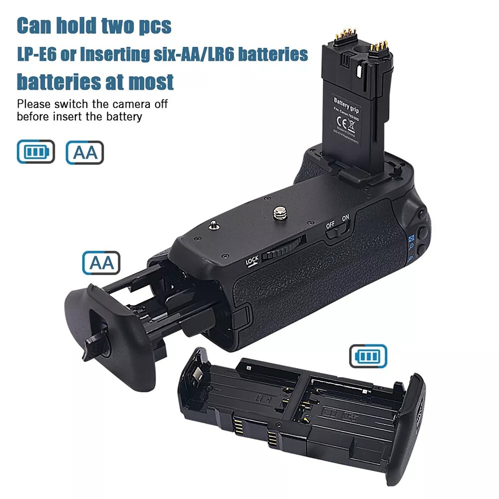New BG-E14 Battery Handle Grip Replacement For Canon EOS 70D 80D 90D Camera