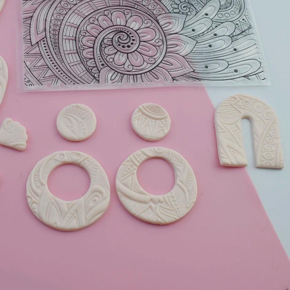 New Pattern Polymer Texture Stamp Sheets Tool Art Clay Craft DIY Pottery Supply