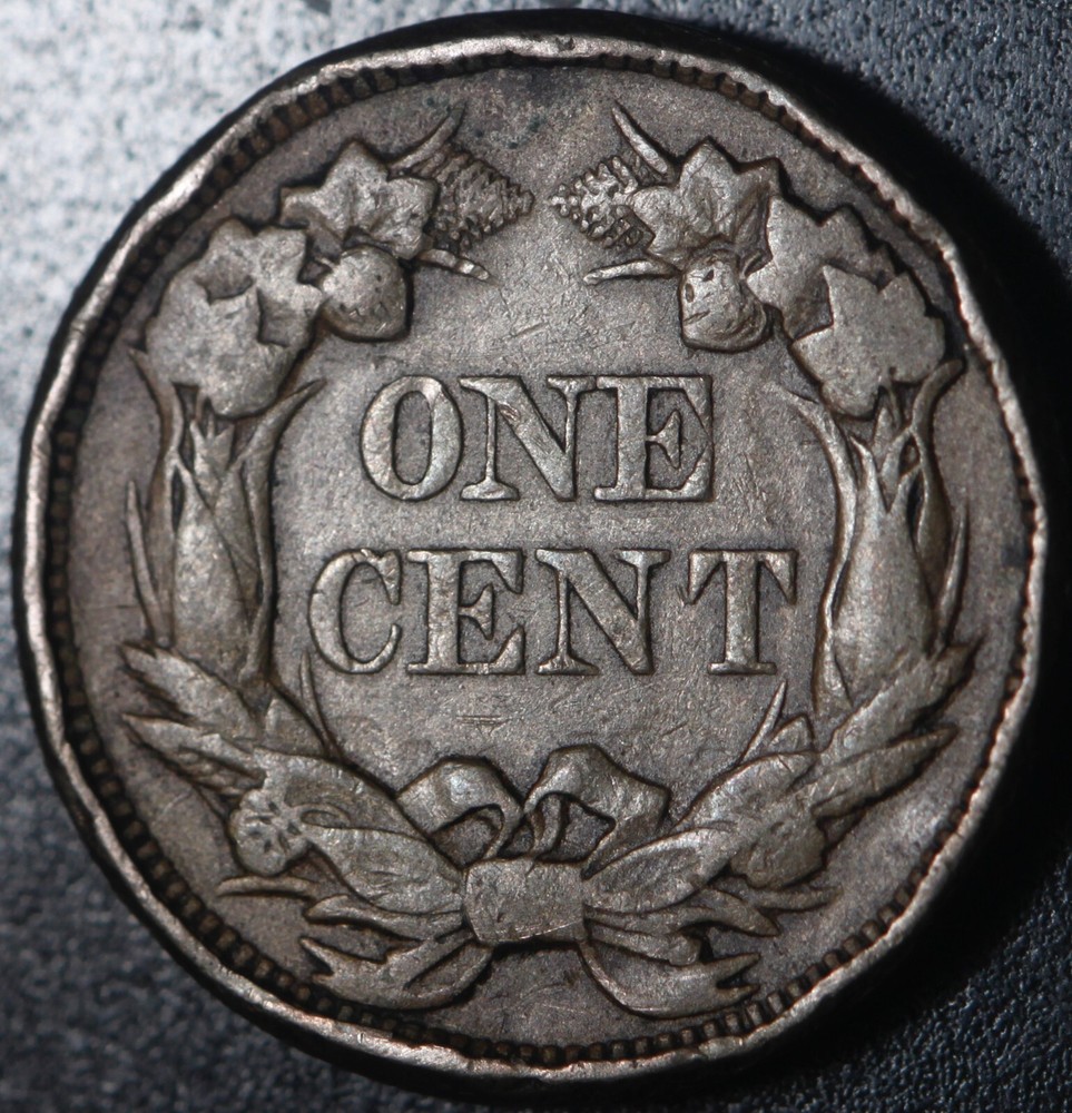 1857 FLYING EAGLE CENT - XF EF