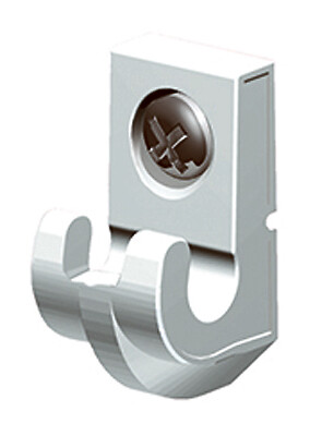 Closetmaid 754600 12-Pack White Down/Wall Clips - Quantity 60