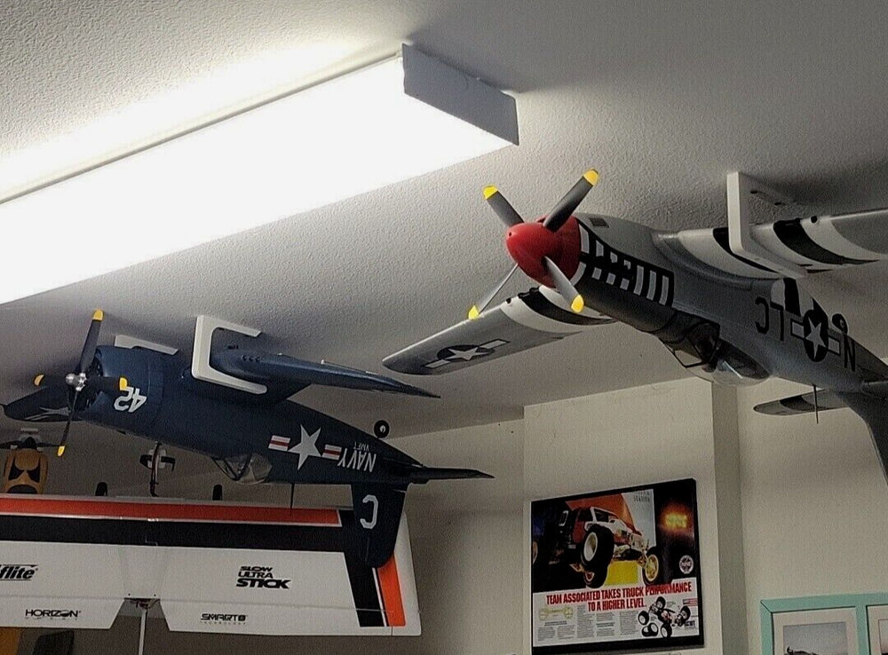 RC Airplane Hanger Ceiling Mount Wall Bracket for Hanging Medium & Large Planes
