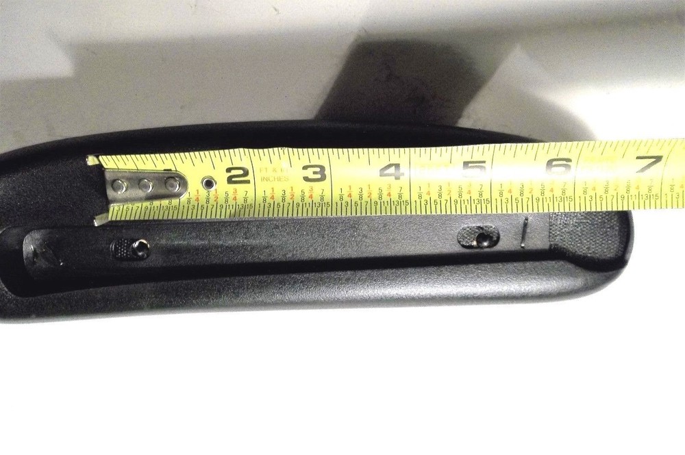 Armrest Pad, Polyurethane, Curved, Black Base, 10" Desk Length, Black