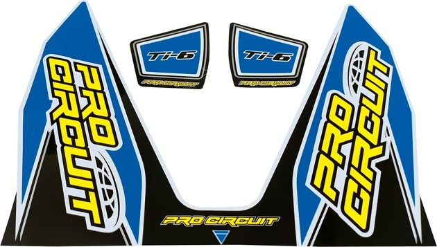 Pro Circuit Ti-6 Exhaust Decal Light Blue