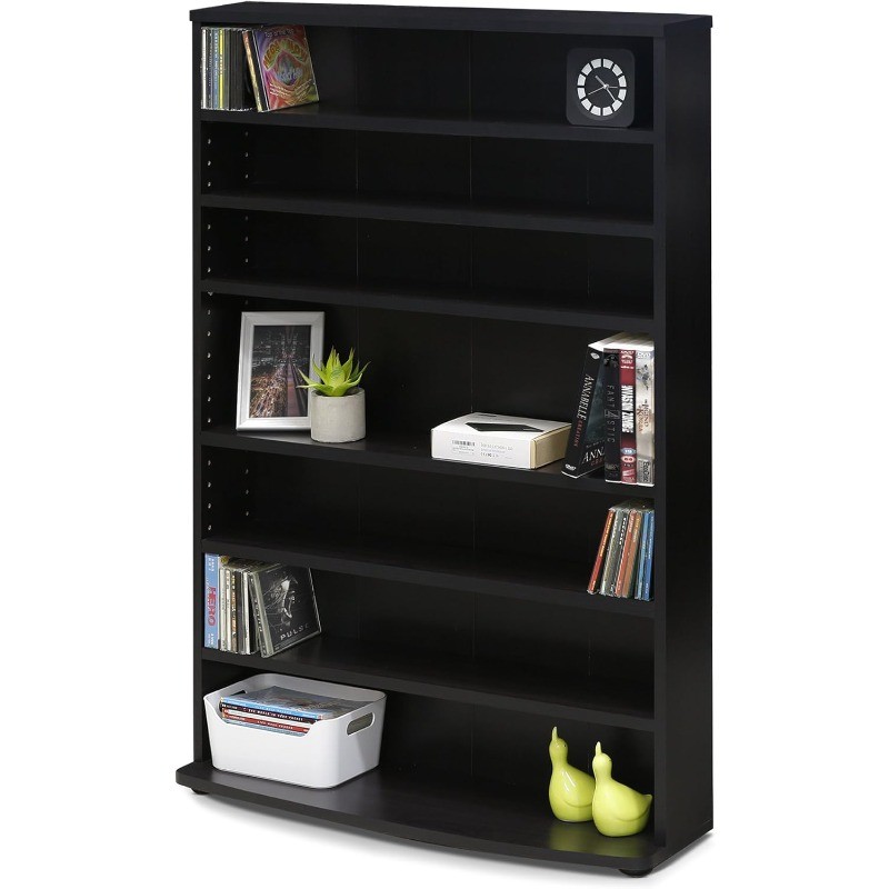 6-Tier Multimedia Storage Tower, Espresso