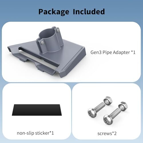 Gen 3 Starlink Pipe Adapter, Pole Mount Adapter Mounting Kit, for Starlink Gen