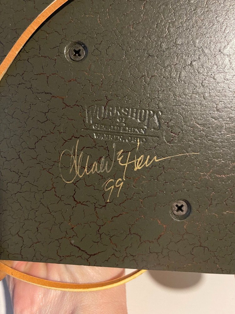 Henn Workshops Lions Pull Toy 1999 SIGNED