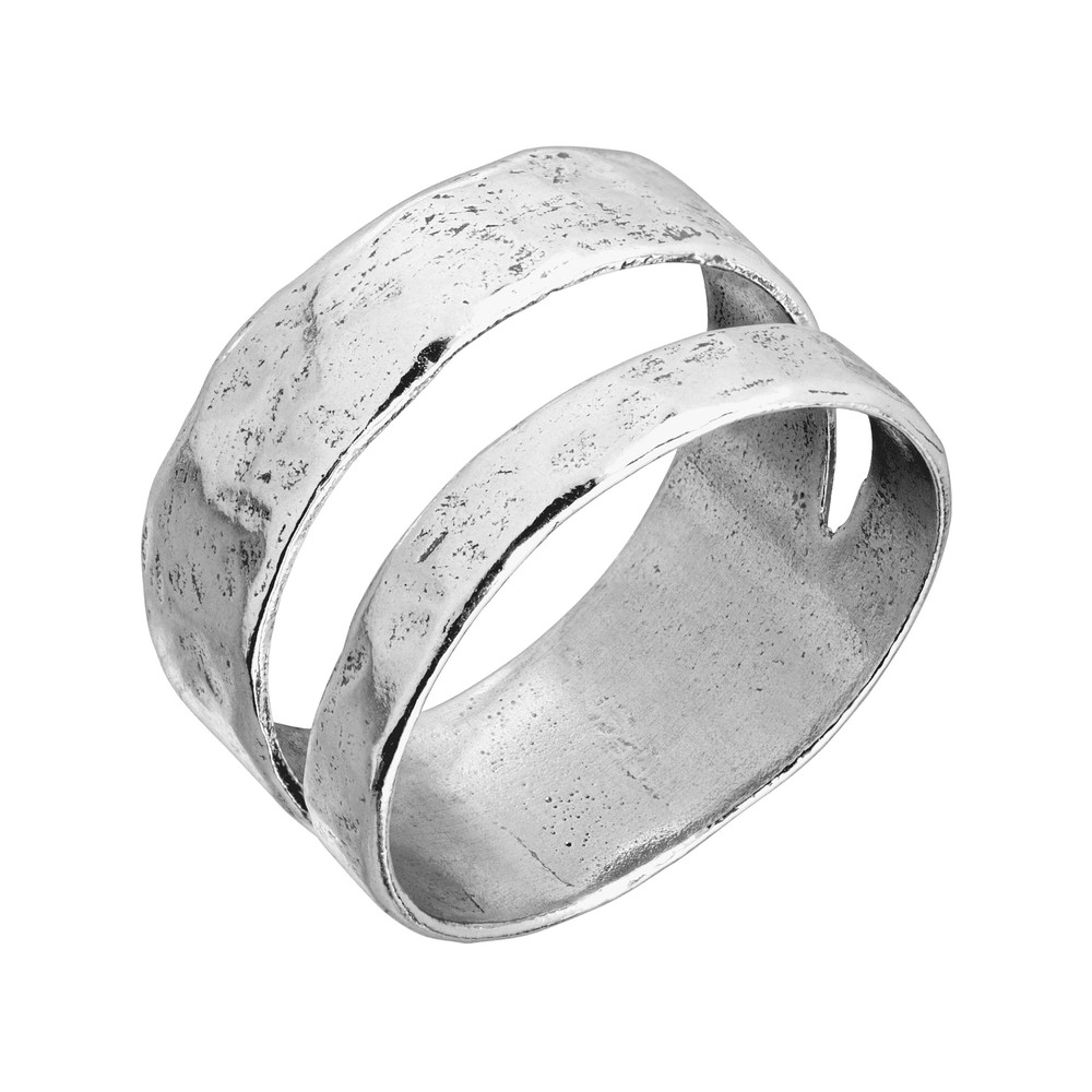 Silpada 'Double Spaced' Two Bar Ring in Sterling Silver 10