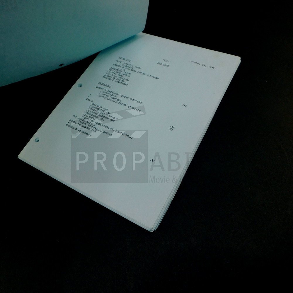 THE X-FILES 731 Script S03E10 Original Prop (9527-8090)