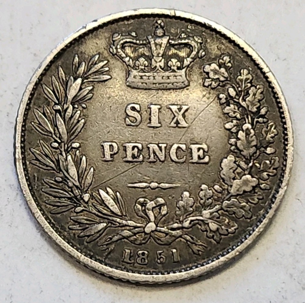 1851 Great Britain 6 Pence 2779